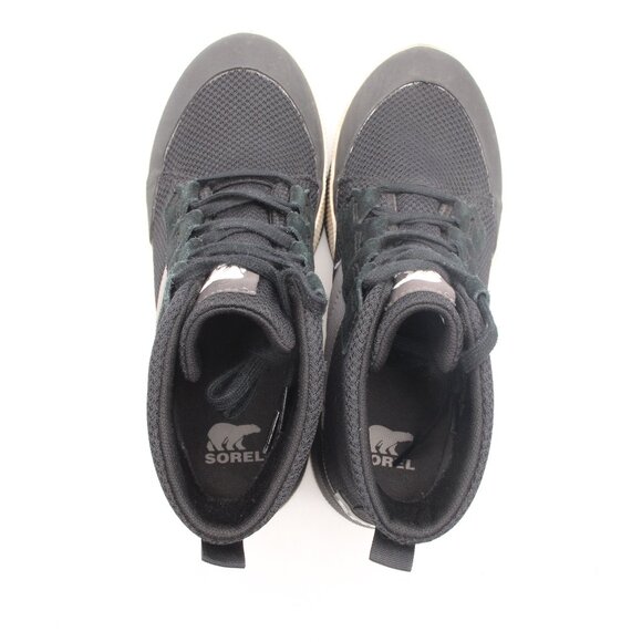 Sorel Out N About III Mid Sneaker Boots Women's 7.5 Black Sea Salt Waterproof - Picture 9 of 11